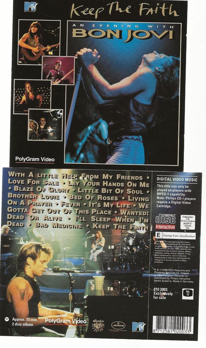 BON JOVI KEEP THE FAITH