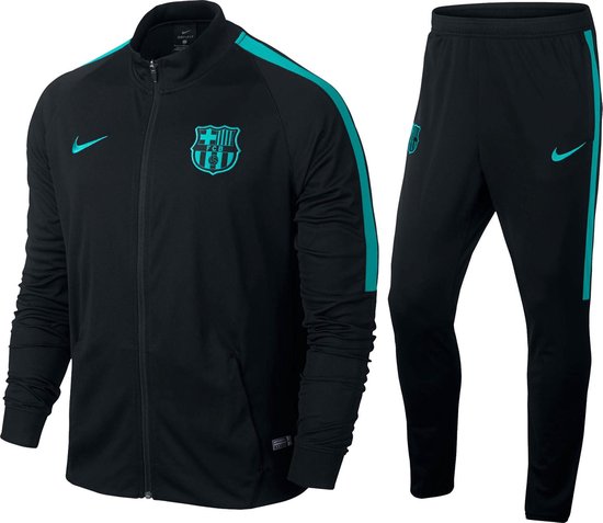 Haarzelf Consumeren het kan Nike FC Barcelona Trainingspak - Maat L - Mannen - zwart/groen | bol.com