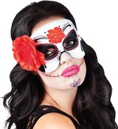 Masker met rode roos voor vrouwen - Verkleedmasker