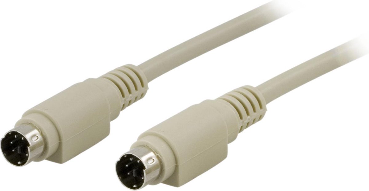 Deltaco Del-46A, Mini Din6M-M – PS/2 Verlengkabel voor toetsenbord of muis – 3 meter