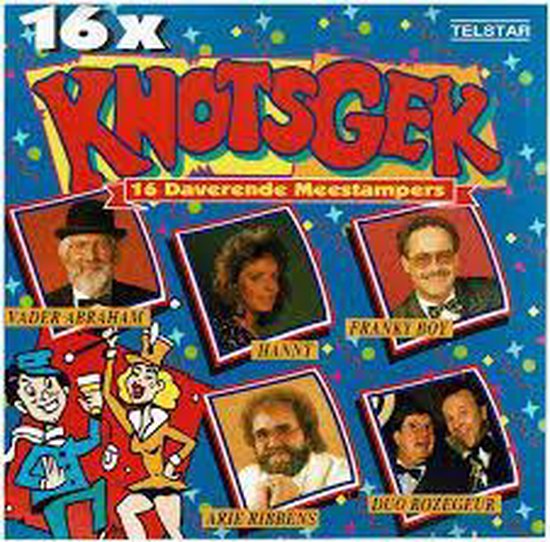 Omslag van 16x knotsgek - Daverende Meestampers CD