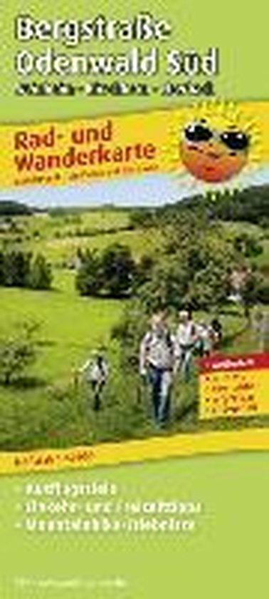 Rad- und Wanderkarte Bergstraße-Odenwald Süd 1 : 50 000 - cover