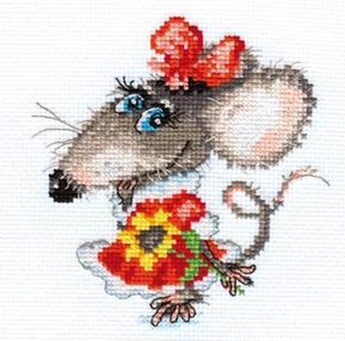 Borduurpakket Muis - Alisa