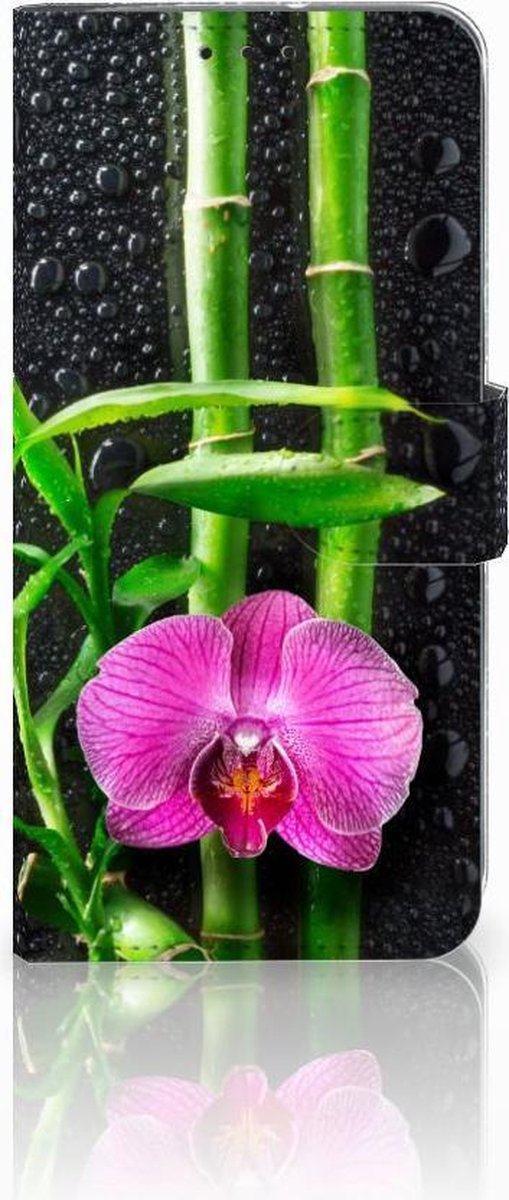 Book Case voor Motorola Moto G7 Power Hoesje Orchidee