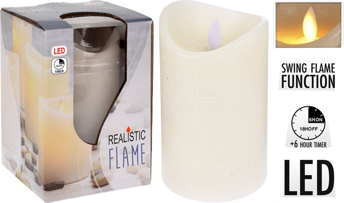 bizarshop.com Kaars realistic flame 10x12cm New products 