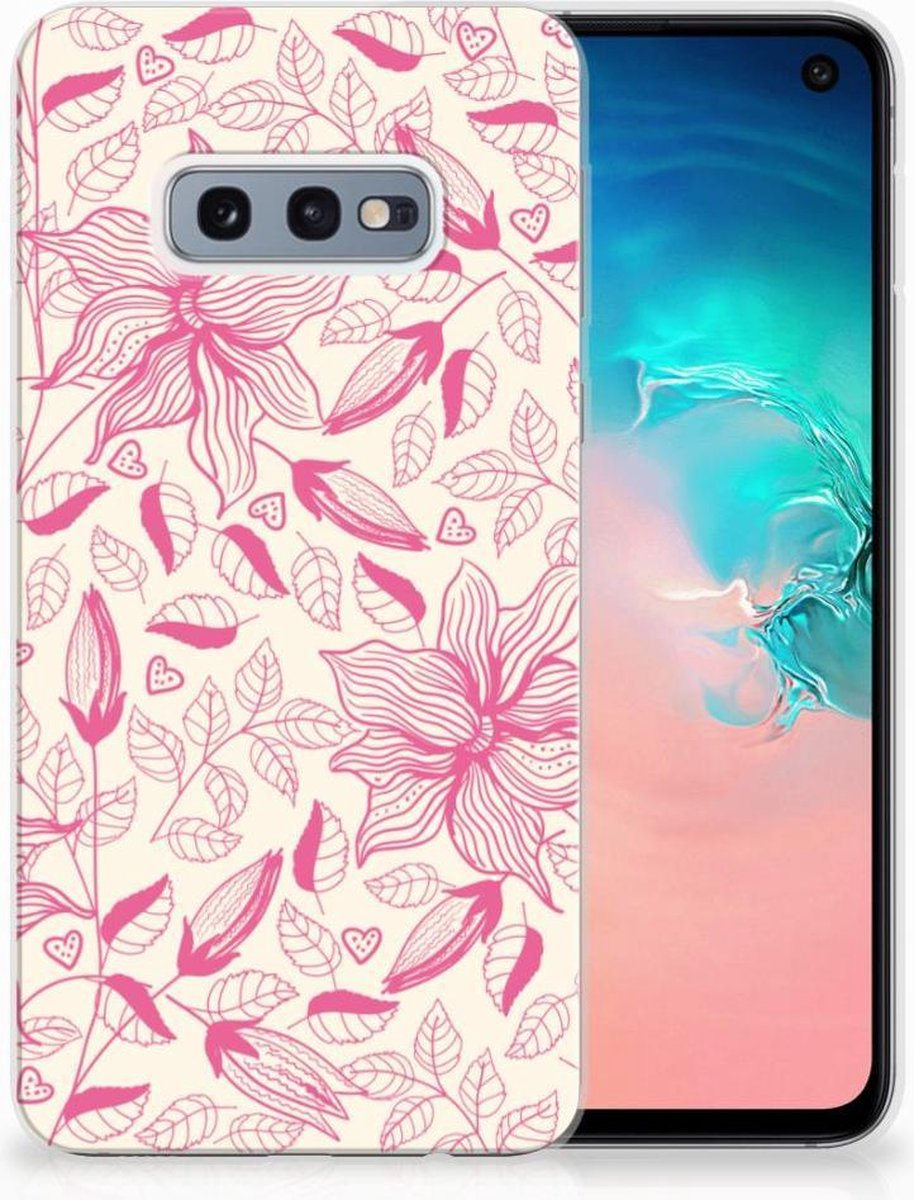 Samsung Galaxy S10e TPU Case Pink Flowers