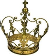 Kroon goudkleurig metaal
