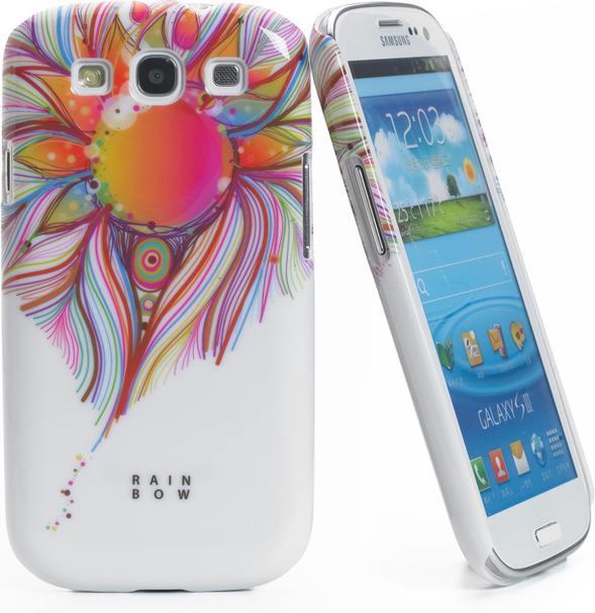 Muvit rainbow case peacock samsung galaxy s iii