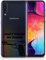 Geschikt voor Samsung Galaxy A50 TPU Siliconen Hoesje Pistol DTMP