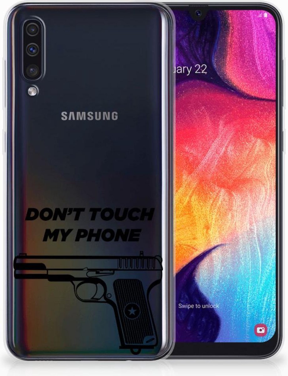 Samsung Galaxy A50 Silicone-hoesje Pistol DTMP