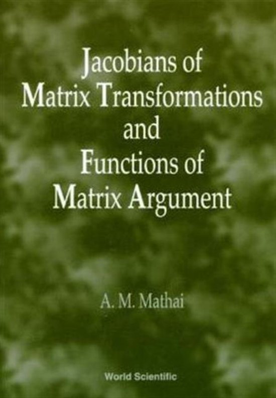 Jacobians of Matrix Transformation and F - cover