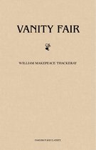 Titelpagina van het boek 'Vanity Fair' door William Makepeace Thackeray, met 'Pandora's Box Classics' onderaan.