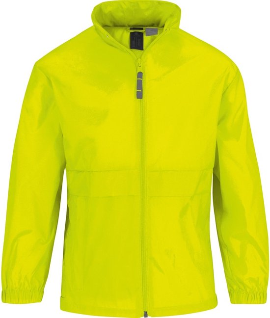 Regenkleding voor jongens/meisjes geel - Sirocco windjas/regenjas voor kinderen 3-4 jaar (98/104) geel