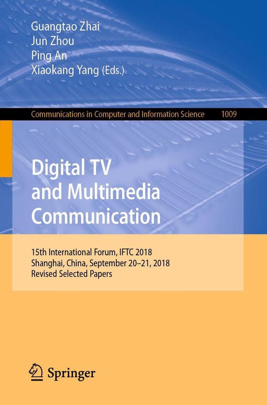 Springer Nature Proceedings Computer Science - Digital TV an ... - cover