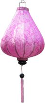 Roze zijden lampion lamp druppel - DR-PK-45-S