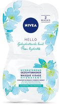 NIVEA Pure & Natural Intensief Hydraterend Masker - 2 x 7,5 ml - Gezichtsmasker