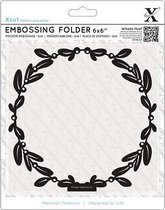 6 x 6' Embossing Folder - Mistletoe Frame