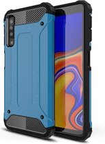 Armor Hybrid Samsung Galaxy A7 (2018) Hoesje - Lichtblauw