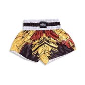 FORZA MUAY THAI BROEK - ROOD / GEEL