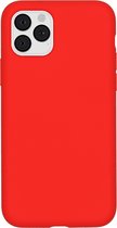 Accezz Liquid Silicone Backcover iPhone 11 Pro hoesje - Rood