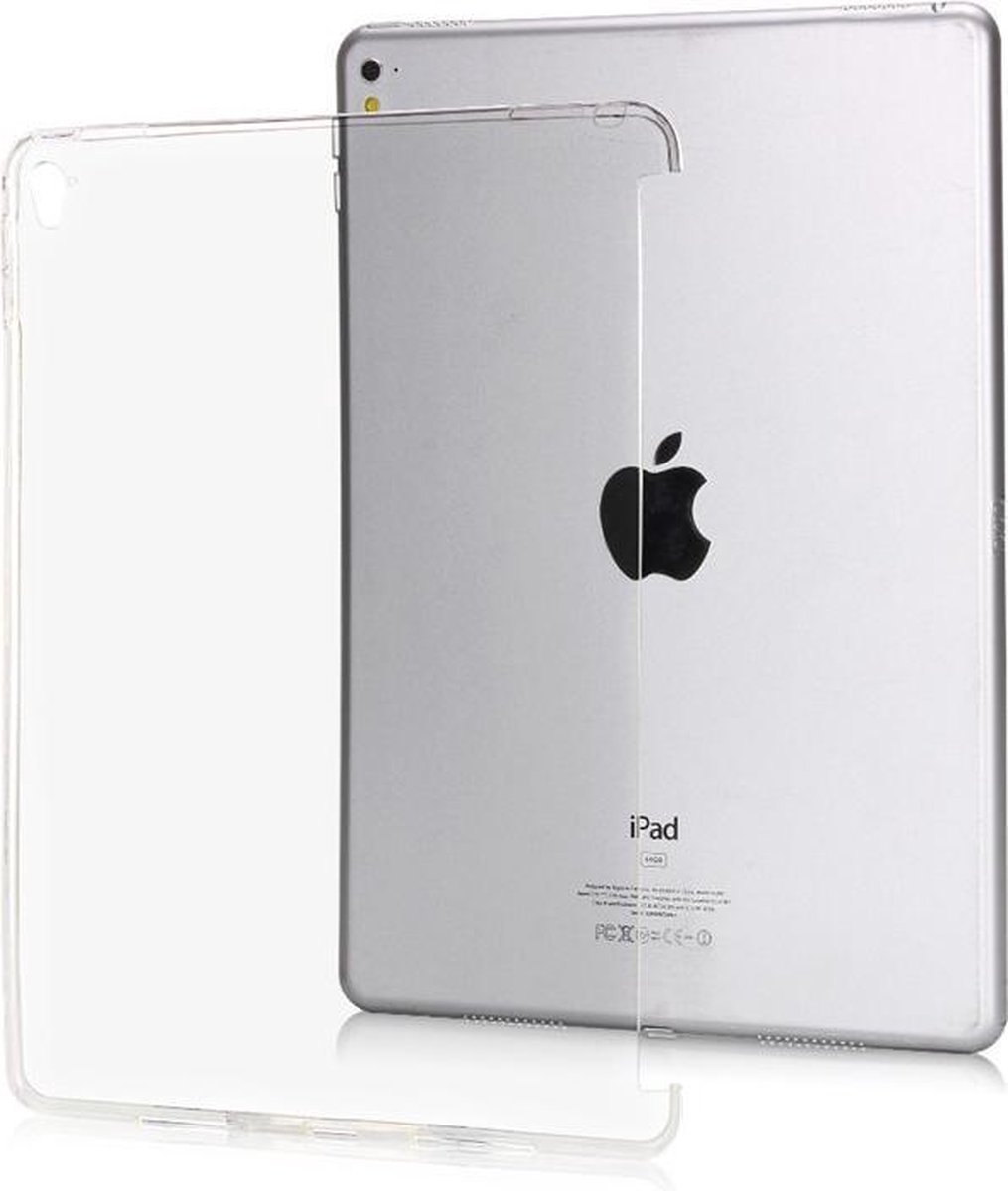 DrPhone iPad Pro 9.7 (2016) TPU hoes - Flexibele Gel Bumper Case - Back cover -  Geschikt voor smart cover & keyboard - Transparant - DrPhone