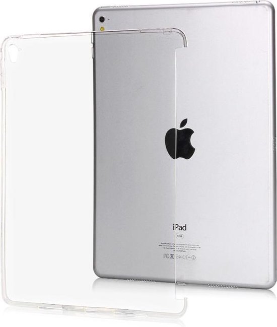 DrPhone iPad Pro 9.7 (2016) TPU hoes - Flexibele Gel Bumper Case - Back cover -  Geschikt voor smart cover & keyboard - Transparant - DrPhone