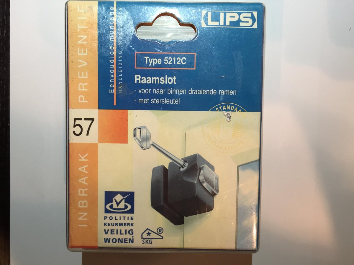 Lips 5212C Raamslot Zwart