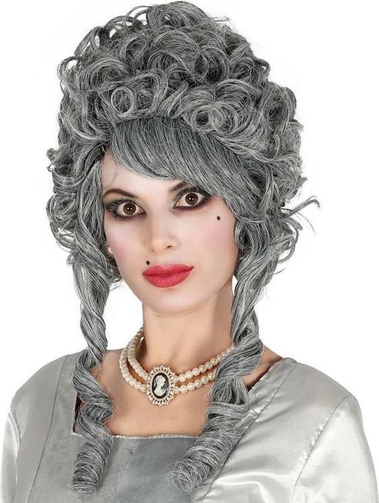 Markiezin verkleed pruik grijs voor dames - Halloween/horror  verkleedaccessoires | bol.com