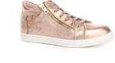 Kickers - Meisjes - Hoge Sneakers - Veters en Rits -  Roze