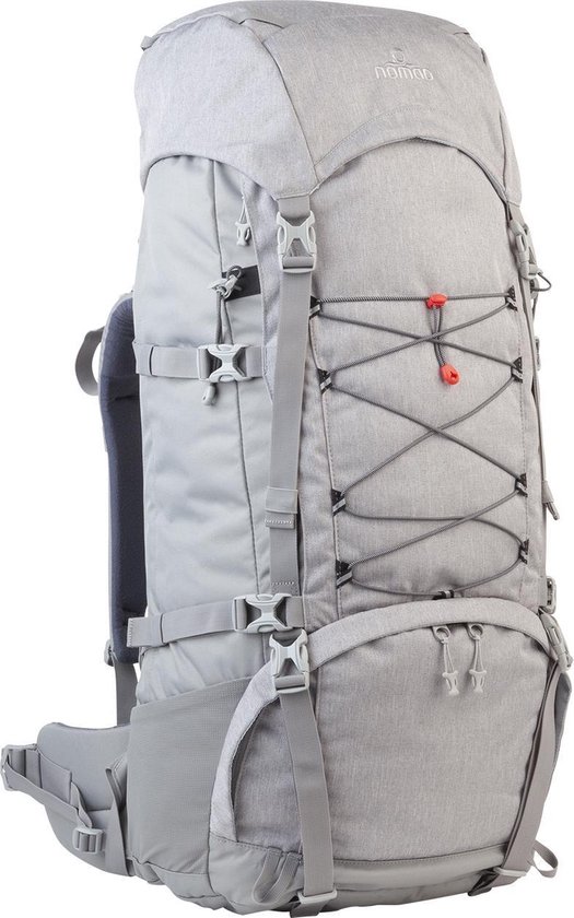 Nomad Sahara 65 Travel Backpack Rugzak - Dames - 65L - Mist Grey | bol.com