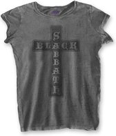 Black Sabbath - Vintage Cross Dames T-shirt - XL - Grijs