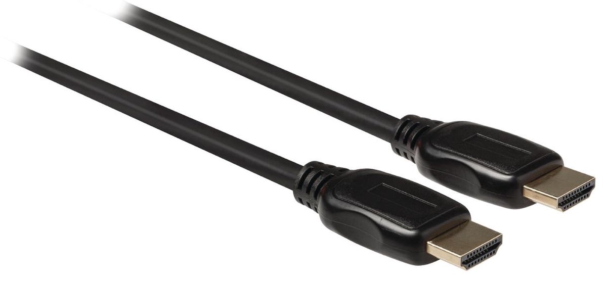 Valueline High Speed HDMI-kabel met ethernet HDMI-connector - HDMI-connector  1,00 m zwart | bol.com