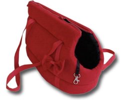 Honden draagtas - kleine honden - 36x19x23 cm - rood