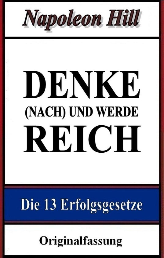 Denke (nach) und werde reich - cover