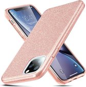 ESR - telefoonhoesje - Apple iPhone 11 Pro Max - Makeup Glitter - Donker roze