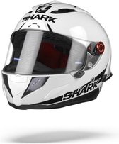 SHARK RACE-R PRO GP BLANK 30TH ANNIVERSARY Motorhelm Integraalhelm Wit Carbon Zwart M