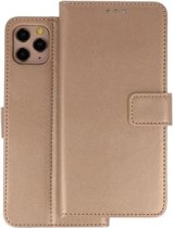 Booktype Telefoonhoesjes - Bookcase Hoesje - Wallet Case -  Geschikt voor iPhone 11 Pro - Goud