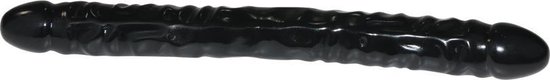 Zwarte dubbel dildo