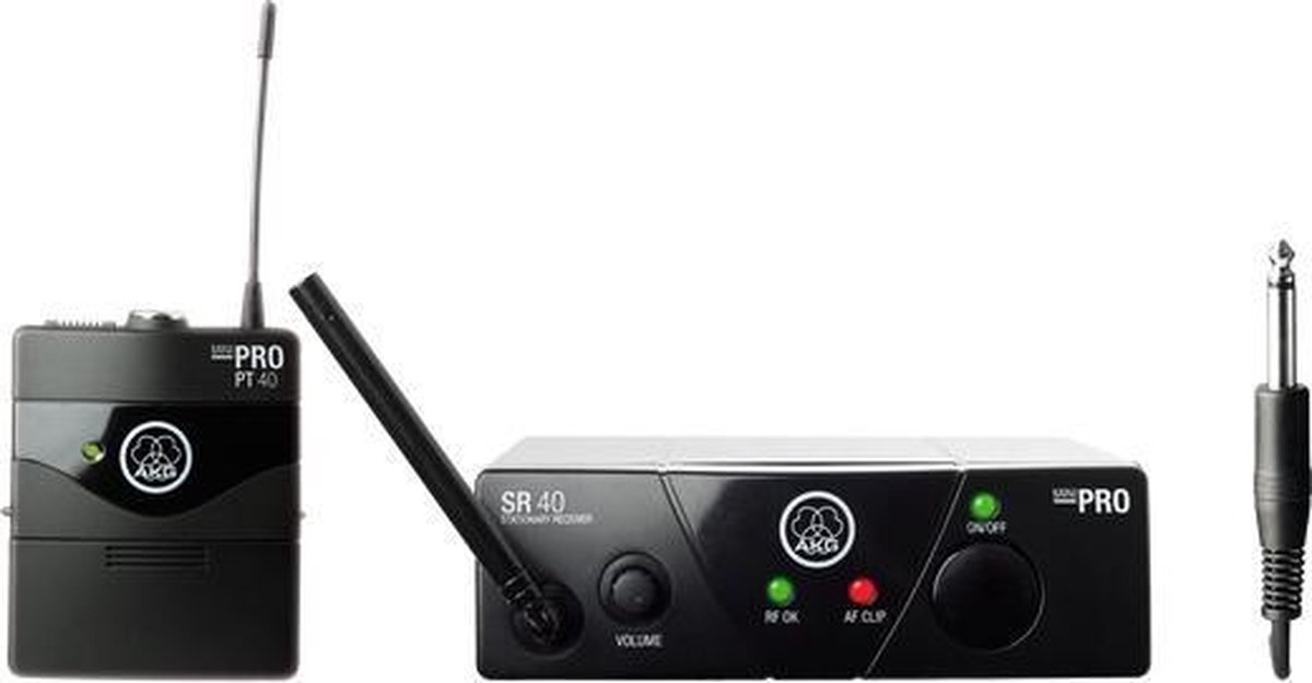 AKG WMS40 Mini Instrumental Set – ISM1 - Draadloos Systeem voor Gitaar, Bas en Instrumenten