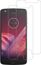 2 Stuks Screenprotector Tempered Glass Glazen Gehard Screen Protector 2.5D 9H (0.3mm) - Motorola Moto Z2 Play