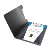 Goodline® - A4 Klembord met Omslag Rapportmap / Diplomamap / Certificaat Mappen - Zwart