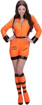 Science Fiction & Space Kostuum | Vrouwelijke Astronaute Oranje Miss Iss Kostuum | Small | Carnaval kostuum | Verkleedkleding
