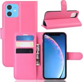 Book Case - iPhone 11 Hoesje - Roze