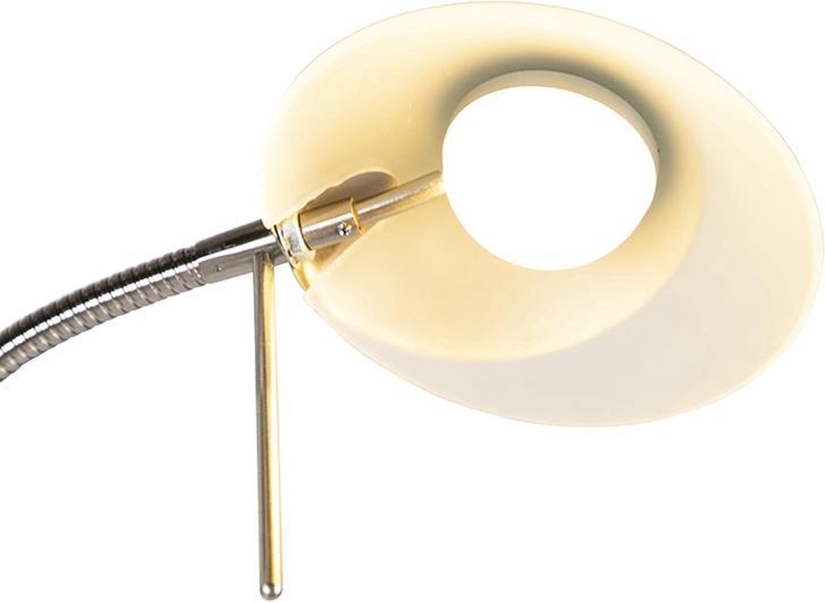 QAZQA lexus - LED Dimmable Lampadaire avec lampe de lecture Moderne  variateur inclus - 1 lumière - H 1800 mm - Bronze - Moderne - Éclairage  intérieur - Salon I Chambre