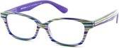 Leesbril Readloop Cauris-Groen paars gestreept 2604-04-+2.00 +2.00