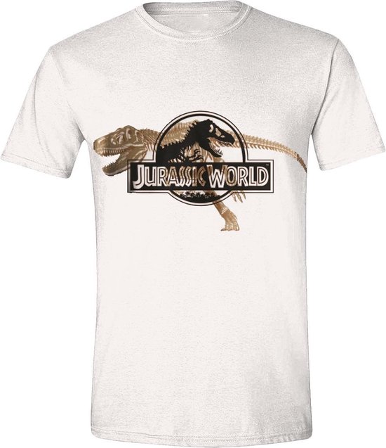 Jurassic World Mannen T-Shirt - Wit - S | bol.com