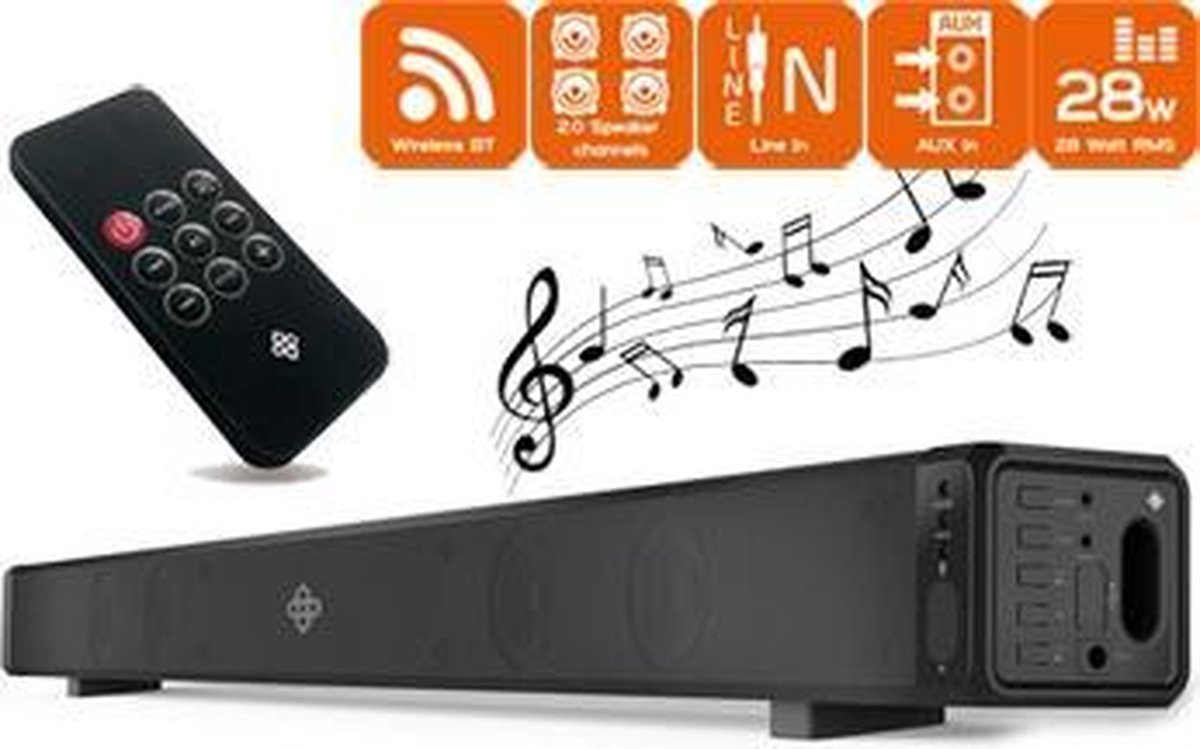 Vanaf daar koper Karu DUTCH ORIGINALS Bluetooth 4.2 Soundbar voor TV, Home Cinema, Mobiele  telefoon, 4... | bol.com