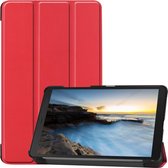 Tri-Fold Book Case - Geschikt voor Samsung Galaxy Tab A 8.0 (2019) Hoesje - Rood