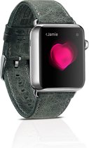 ICarer Leren bandje - Apple Watch Series 1/2/3 (42mm) - Groen