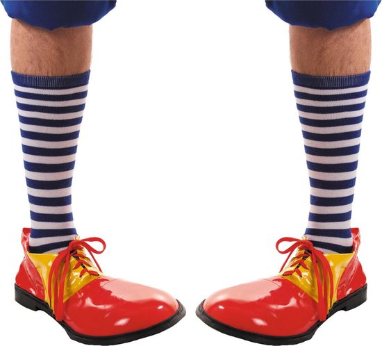 WIDMANN - Blauw met wit gestreepte kousen voor volwassenen